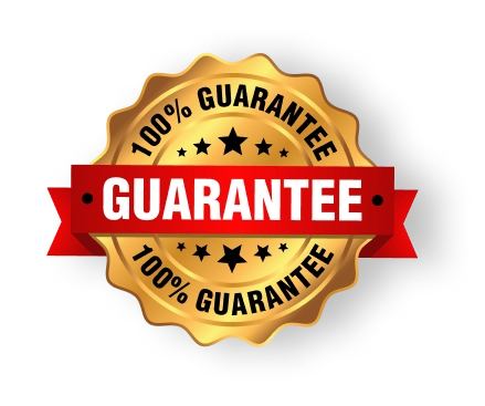 100% satisfaction guarantee