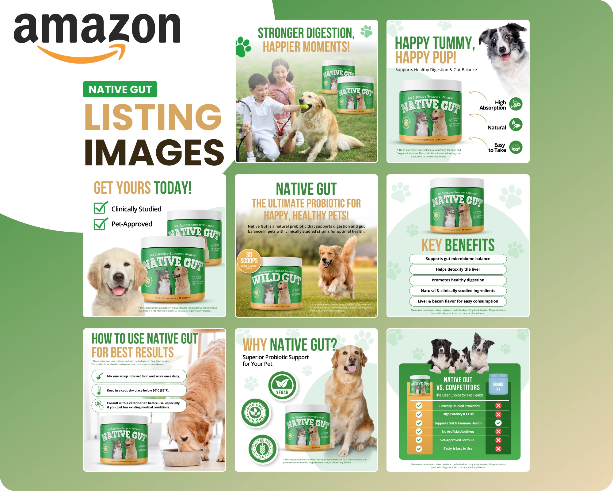 Native Gut Amazon listing image set